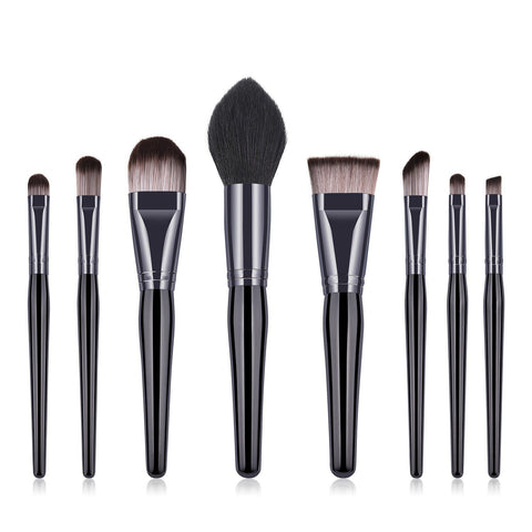 8 piece makeup brush set W645