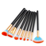 8 piece makeup brush set W664