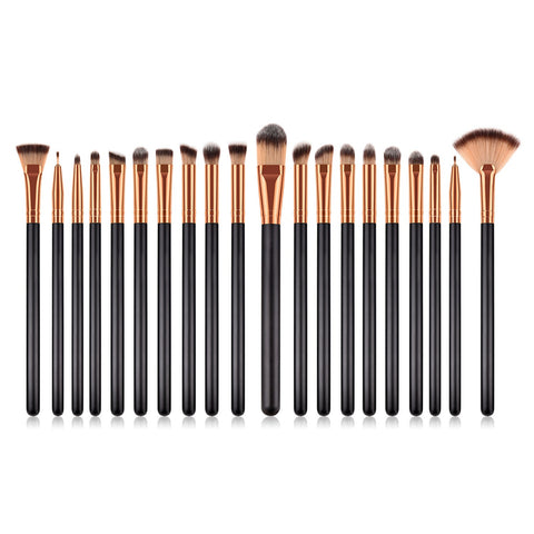 20 piece makeup brush set W954
