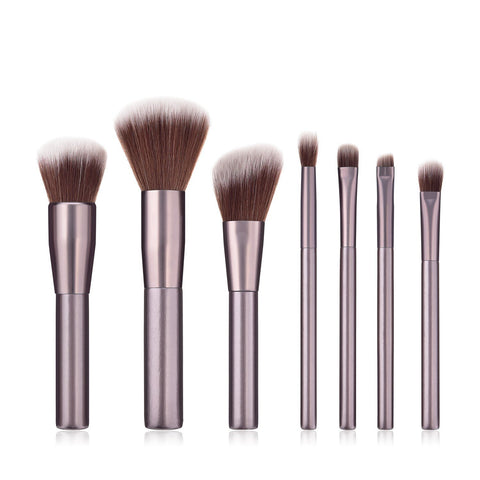 7 piece makeup brush set W622