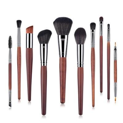 10 piece makeup brush set W832